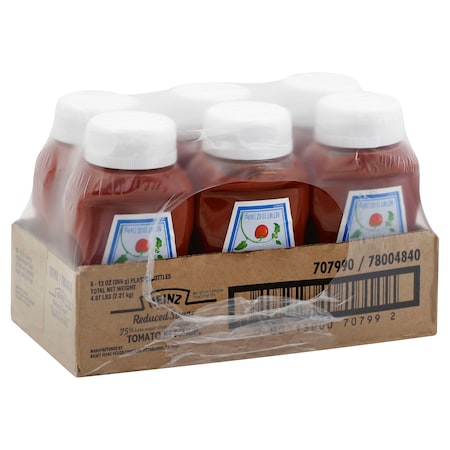 Heinz Heinz No Sugar Added Ketchup 13 oz. Bottle, PK6 00013000707992
